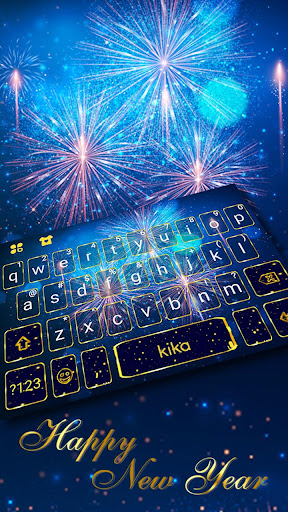 Android application New Year Firework 2018 Keyboar screenshort