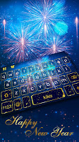 screenshot of New Year Firework 2018 Keyboard Theme