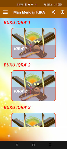 Android application Mari Mengaji - (IQRA' 1 - 6) screenshort