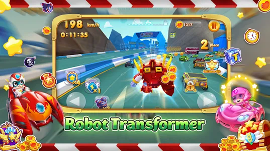 Sugar Rush - Car Robot Racing