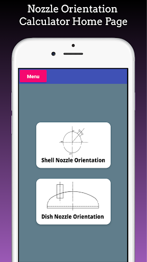 Android application Nozzle Orientation Calculator screenshort