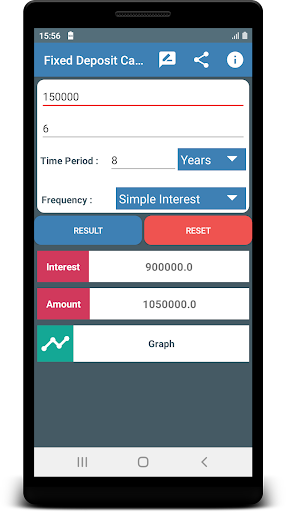 Fixed Deposit Calculator Screen 3