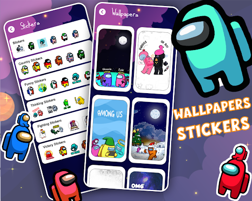 Guide for Among Us - Gaming Stickers  Wallpapers