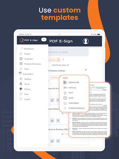 Screenshot of PDFEsign.com PDF E-Sign