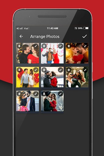 Valentin Day Video Maker Music Screen 3