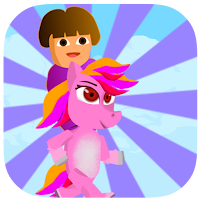 Dora Riding Pony Escape Jungle