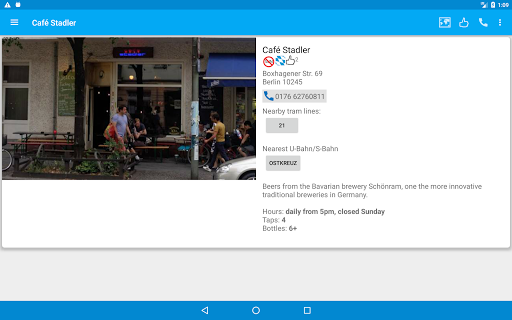 Screenshot of Beer Guide Berlin