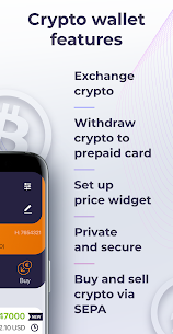OWNR Bitcoin wallet and Visa card. Blockchain, BTC 5