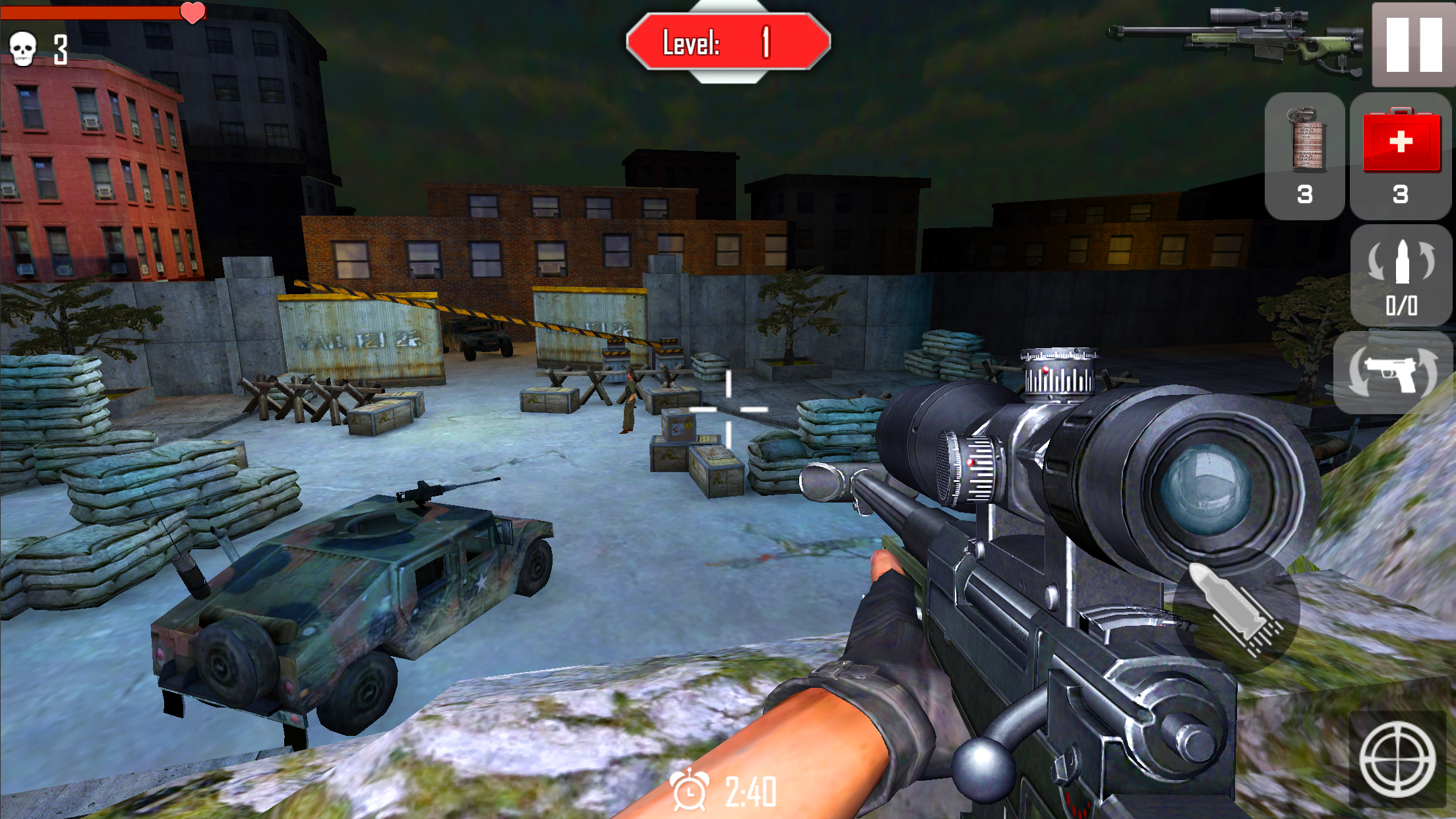 Android application Sniper Shoot War 3D screenshort