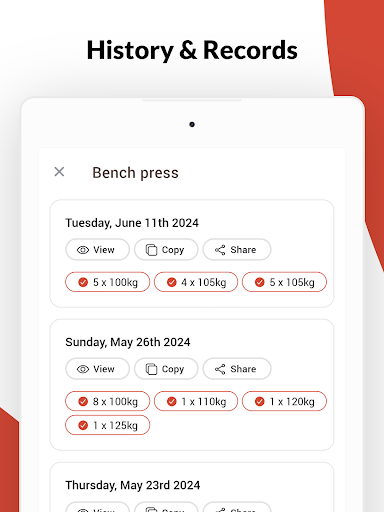 Screenshot of Intensity - Powerlifting Log