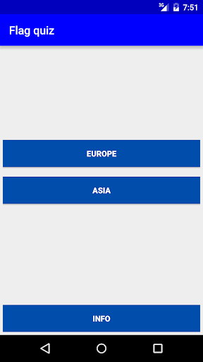 Android application Flag quiz screenshort