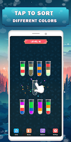 Water Color Sort Puzzle 2023 - Screenshot 2