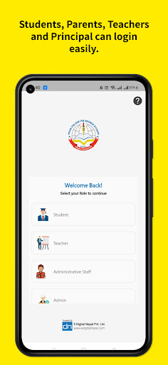 Android application Asian College screenshort