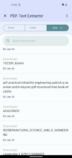 PDF Text Extractor Screen 2
