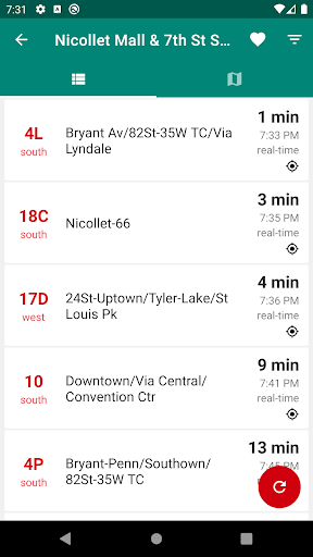 Bus When? (Twin Cities) Screen 2