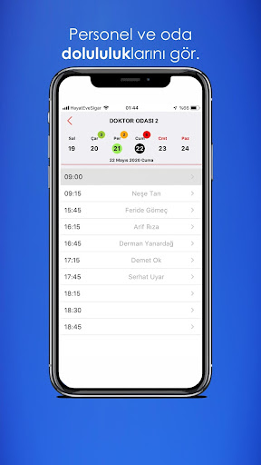 Android application Kiba Mobil Randevu screenshort