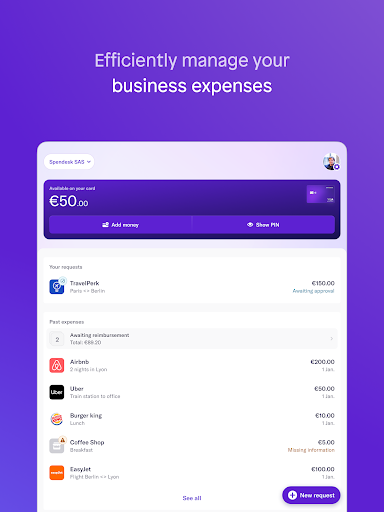Screenshot of Spendesk