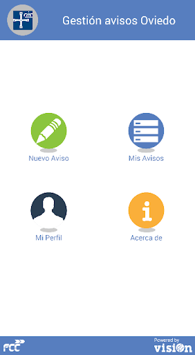 Android application Oviedo Incidencias Parques y J screenshort