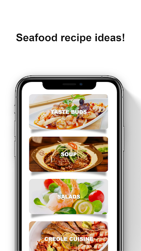 Android application Seafood Recipes App screenshort