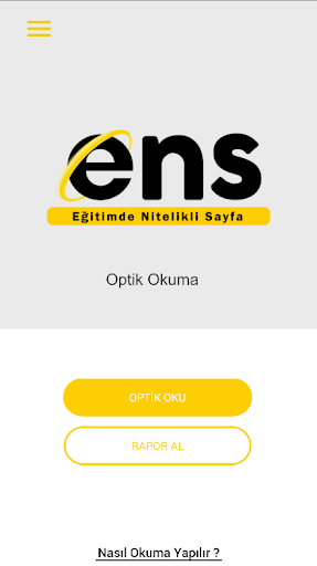 Android application ENS DİJİTAL SINAV screenshort