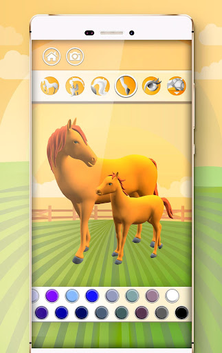 Horse Coloring Book 3D Screen 3