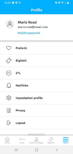Bresciapp! Screen 3