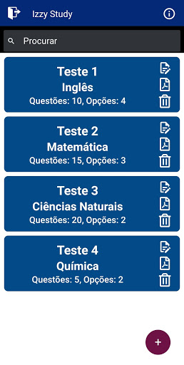 Visualização do aplicativo