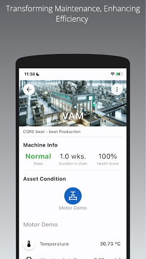 Android application COREbeat screenshort