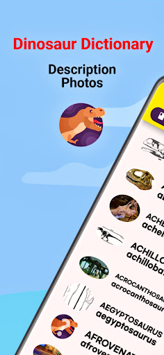 Android application Dinosaur Dictionary : Dino A-Z screenshort