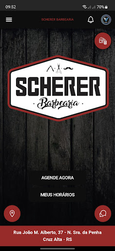 Android application Scherer Barbearia screenshort