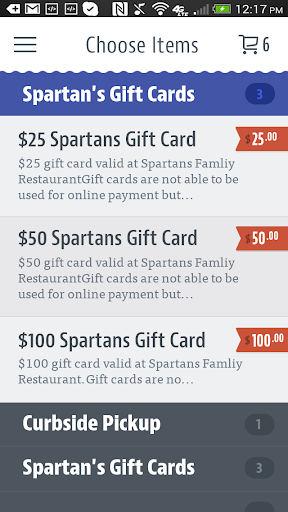 Spartans Family Restaurant Screen 3