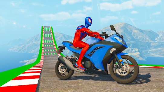 Superhero Bike Stunt GT Racing – Mega Ramp Games Apk Mod for Android [Unlimited Coins/Gems] 2