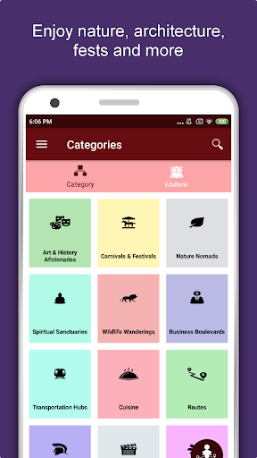 Android application Santiago Travel & Explore, Off screenshort