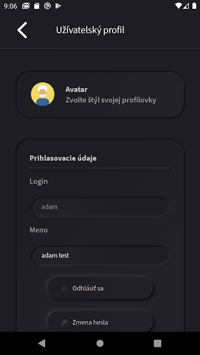Android application Wolf Asistent screenshort