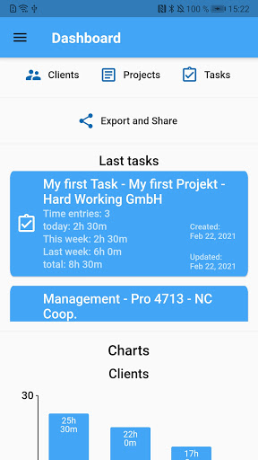Nextcloud Timemanager Screen 2