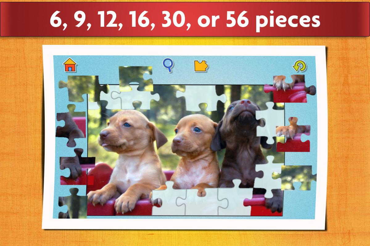 Android application Dogs Jigsaw Puzzle Game Kids screenshort