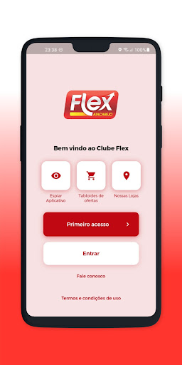Android application Clube Flex screenshort
