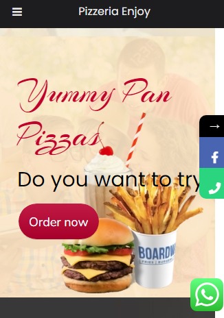 Android application Pizzeria Enjoy screenshort