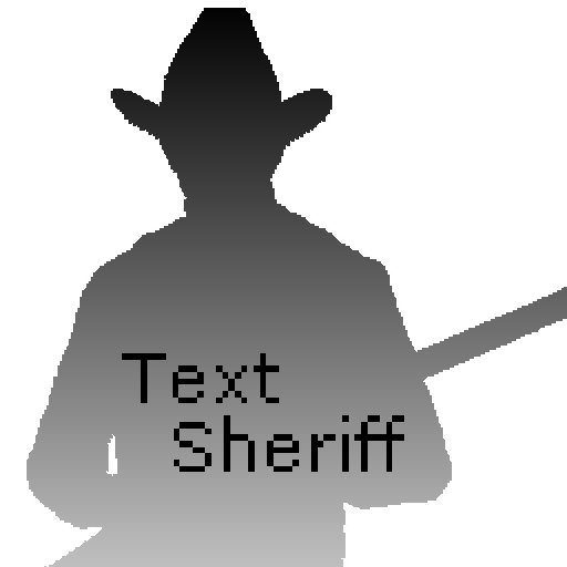 Text Sheriff  Icon