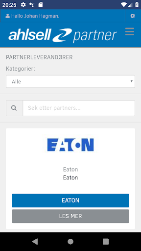 Ahlsell Partner Screen 3