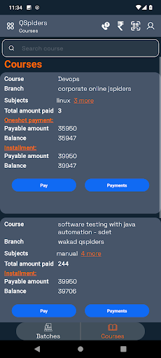 Student - QSpiders Screen 3