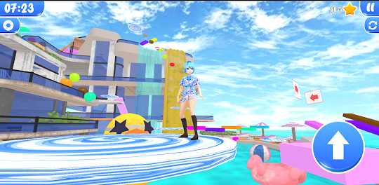 Swimming Pool Anime Parkour