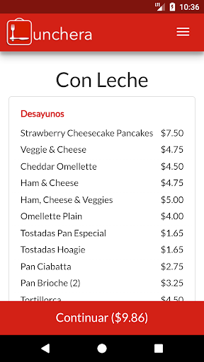 Lunchera Screen 2