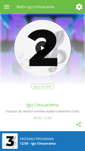 Android application Rádio Igu Umuarama screenshort