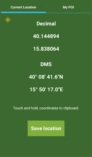 Your location Screen 3