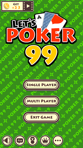 Android application Let's Poker 99 screenshort