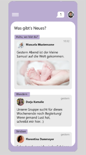Android application MandY screenshort