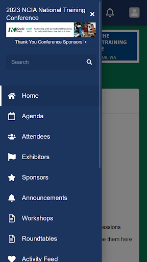 Android application NCIA National Conference screenshort