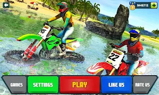 Beach Water Surfer Bike Racing - Screenshot 1