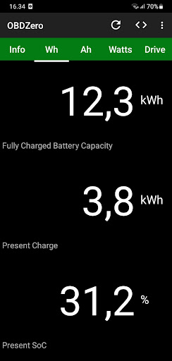 Android application OBDZero screenshort